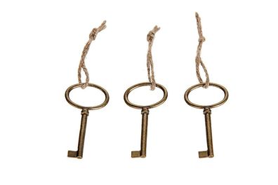 10 x Dekoschlüssel Mini Schlüssel Metallschlüssel Basteln Deko Deoartikel