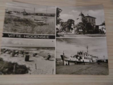 5728 Postkarte, Ansichtskarte-Vitte Hiddensee-Hafen, FDGB Erholungsheim, Strand