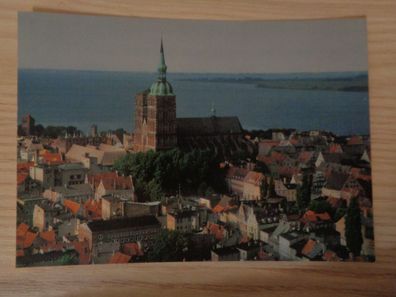 5785 Postkarte, Ansichtskarte- Stralsund -Blick vom Turm der Marien Kirche