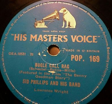 Sid Phillips "Memories Of You / Bugle Call Rag - from "Benny Goodman Story" HMV