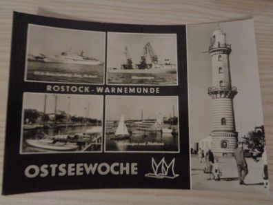 5797 Postkarte, Ansichtskarte -Rostock Warnemünde Ostseewoche