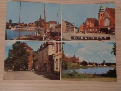 5800 Postkarte, Ansichtskarte -Stralsund -Hafen-Bahnhof, Kniepertor