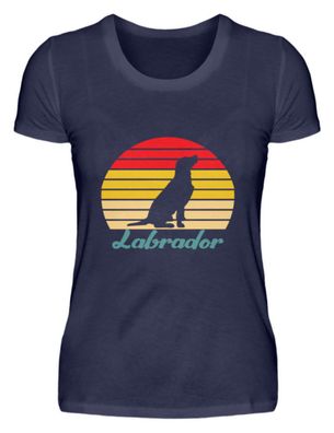 Labrador Retro Vintage - Damen Premiumshirt