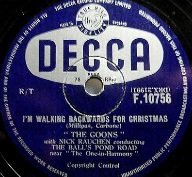 THE GOONS "I´m Walking Backwards For Christmas / The Bluebottle Blues" 1956 10"