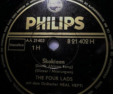 THE FOUR LADS "Why Should I Love You? / Skokiaan (South African Song)" 1954 10"