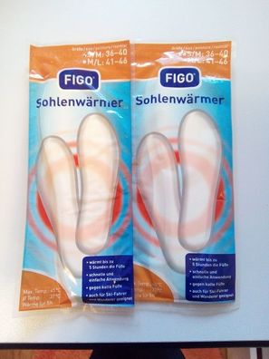 Figo Sohlenwärmer 1Paar schnelle und einfache Anwendung