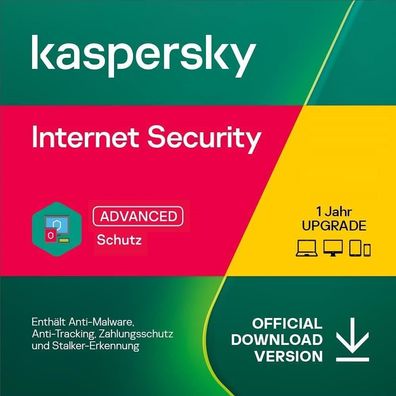 Kaspersky Internet Security 2024 | 10 Geräte| 1 Jahr | PC/ Mac/ Aktivierungscode