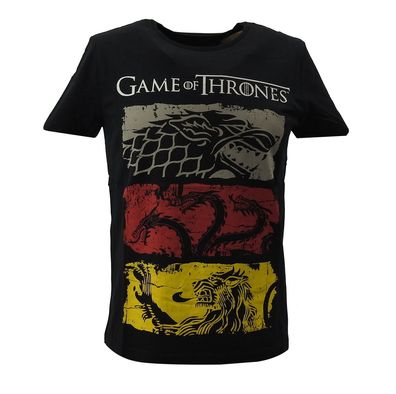 gozoo Game of Thrones Herren T-SHIRT schwarz Baumwolle Freizeit TShirt Shirt