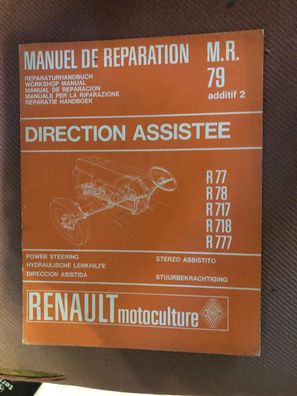 Werkstatthandbuch Reparaturhandbuch MR 79 Hydraulische Lenkhilfe R77 bis R777