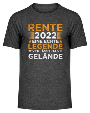 RENTE 2022 EINE ECHTE Legende - Herren Melange Shirt - F2EGEJH3
