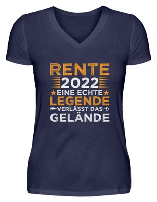 RENTE 2022 EINE ECHTE Legende - V-Neck Damenshirt - F2EGEJH3