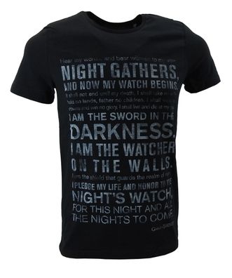 gozoo Game of Thrones Herren T-SHIRT schwarz Baumwolle Freizeit TShirt Shirt