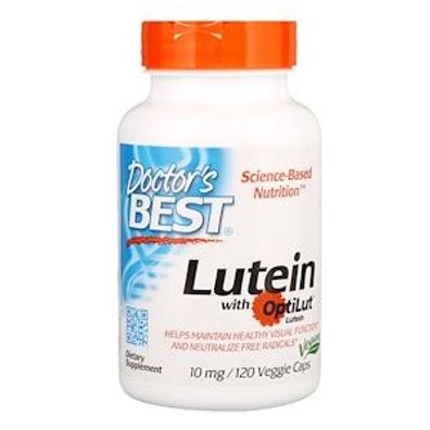 Doctor's Best, Lutein mit OptiLut, 10 mg, 120 vegetarische Kapseln