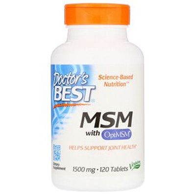 Doctor's Best, MSM mit OptiMSM, 1.500 mg, 120 Tabletten