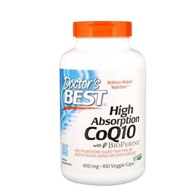 Doctor's Best, Hochwirksames CoQ10 mit BioPerine, 400 mg, 180 Pflanzliche Kapseln