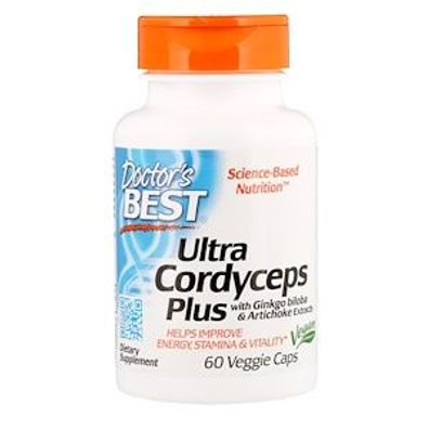 Doctor's Best, Ultra Cordyceps Plus, 60 vegetarische Kapseln