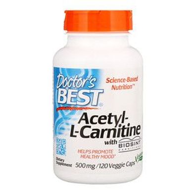 Doctor's Best, Acetyl-L-Carnitine with Biosint Carnitines, Acetyl-L-Carnitin mit Bios