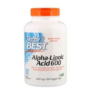 Doctor's Best, Alpha-Liponsäure, 600 mg, 180 vegetarische Kapseln