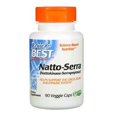 Doctor's Best, Natto-Serra, 90 veg. Kapseln