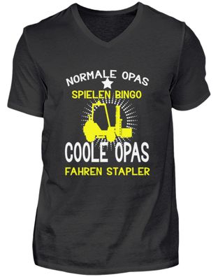 Normale Opas spielen Bingo Coole Opas - Herren V-Neck Shirt - HZCAA5HW