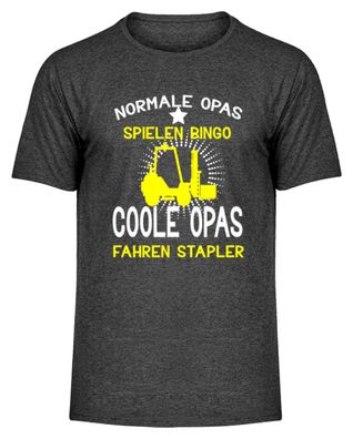 Normale Opas spielen Bingo Coole Opas - Herren Melange Shirt - HZCAA5HW