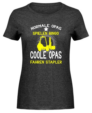 Normale Opas spielen Bingo Coole Opas - Damen Melange Shirt - HZCAA5HW