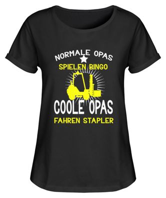 Normale Opas spielen Bingo Coole Opas - Damen RollUp Shirt - HZCAA5HW