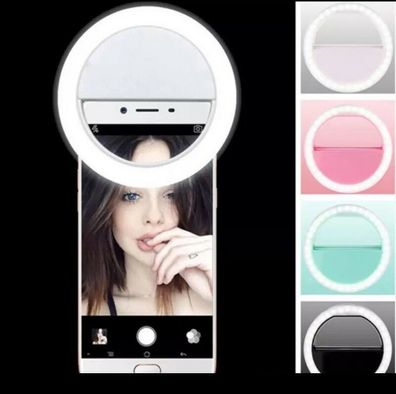 Handy Selfie Licht Ring Android iphone Blitz Flash Light Blitz Kamera für