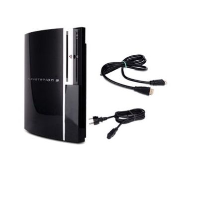 PS3 Konsole Fat 40 GB Modell Nr. CECHH04 in Schwarz + Stromkabel + HDMI-Kabel