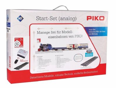 Piko 57142 Start-Set mit Bettung Güterzug "Roncalli" R/ C