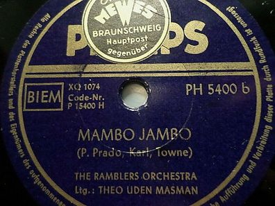 The Ramblers Orchestra & THEO UDEN MASMAN "Harlem Mambo / Mambo Jambo" Philips