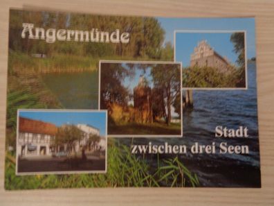 5894 Postkarte, Ansichtskarte - Angermünde -Stadt zwischen drei Seen