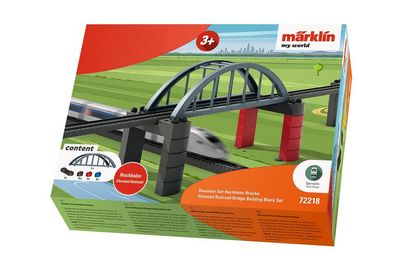 Märklin 72218 my world - Baustein-Set Hochbahn-Brücke - Spur H0