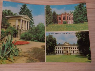 5929 Postkarte, Ansichtskarte - Landschaftspark Wörlitz-Floratempel, Gotisches Haus,