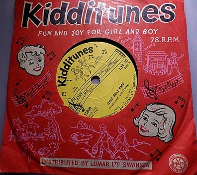 Sleep Holy Babe / Once In Royal David´s City" Kidditunes 1963 6" 78rpm