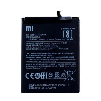 Xiaomi Lithium Ionen Akku - BN44 für Xiaomi Redmi 5 Plus - 3900mAh