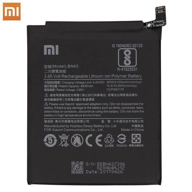 Xiaomi BN43 Lithium Ionen Akku für Xiaomi Redmi Note 4X und 4 - 4100mAh