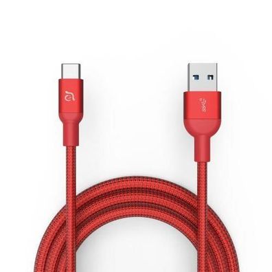 Adam Elements CASA M100+ USB-A 3.1 auf USB-C Daten-und Ladekabel - Rot