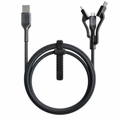 Nomad Kevlar USB-A auf Universal Kabel 1,5m - Schwarz