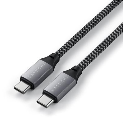 Satechi Type-C to Type-C Short Cable 25cm - Space Gray (Grau)