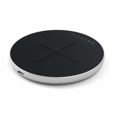 Satechi Aluminum PD und QC Wireless Charger Ladestation - Silber