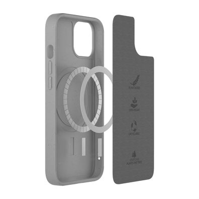 Woodcessories MagSafe Bio Case AM für iPhone 13 Mini - Grau