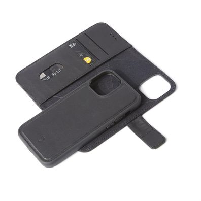 Decoded Leath. Detachable Wallet Magsafe für iPhone 12 Mini - Schwarz