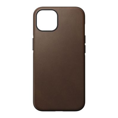 Nomad Modern Case Rustic Brown Leather MagSafe für iPhone 13