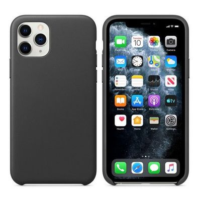 Cyoo Alcantara Schutz Hülle für iPhone 13 mini - Schwarz