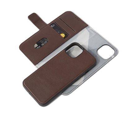 Decoded Leather Detachable Wallet für iPhone 13 - Braun