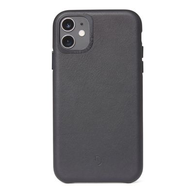 Decoded Leather Backcover für iPhone 11/ XR - Schwarz
