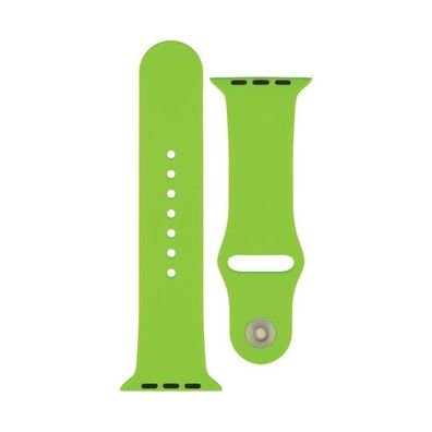 4-OK Silikon Armband für Apple Watch 42mm - Grün (Größe S/ M)