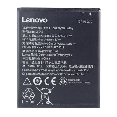 Lenovo Li-Polymer Akku BL-242 für A6000 K3, K30-T A3860, A3580, A3900, A6010 2300mA