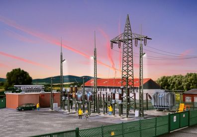 Kibri 39840 H0 Umspannwerk Unterwerk Baden-Baden mitElektroblitzen